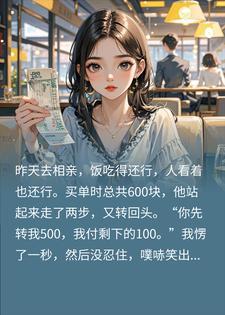 相亲吃饭花了600，男方让我掏500还说是AA，我笑不活了封面
